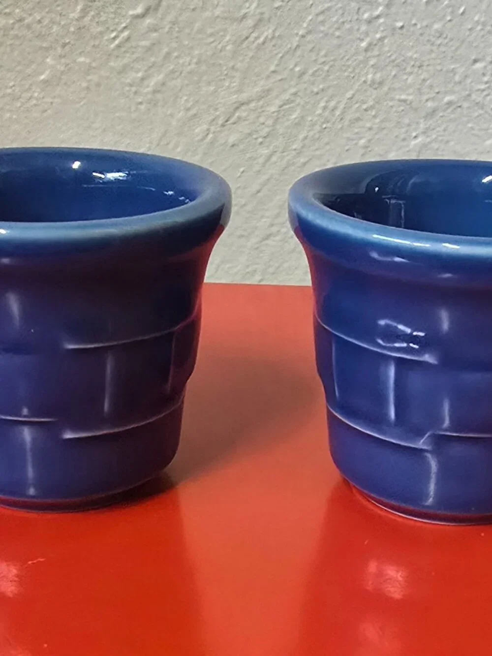 Longaberger Woven Traditions Bowl Bundle Pewter Sage Cornflower Blue Stoneware - Picture 5 of 7